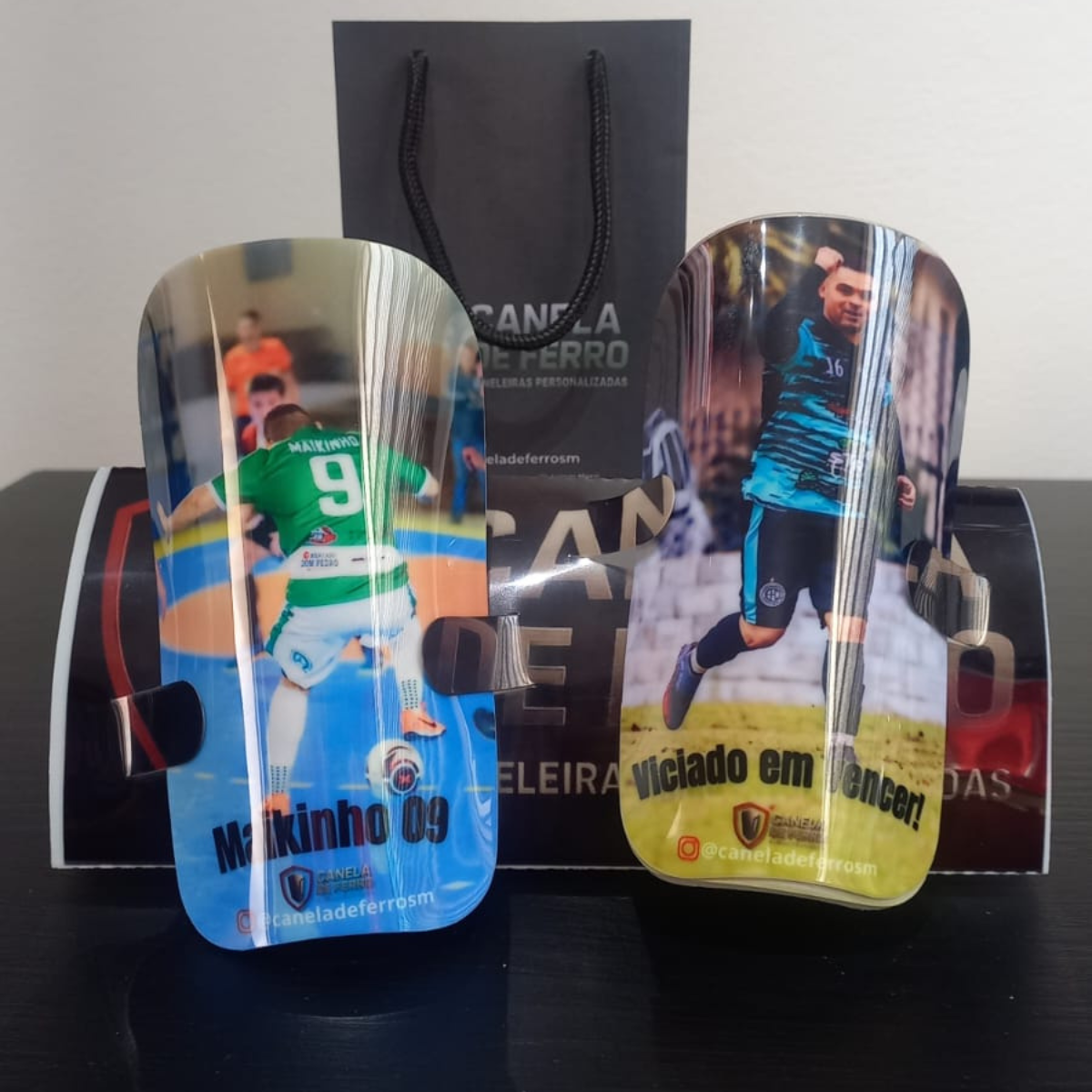 Caneleira personalizada Canela de Ferro - Nome e Frase